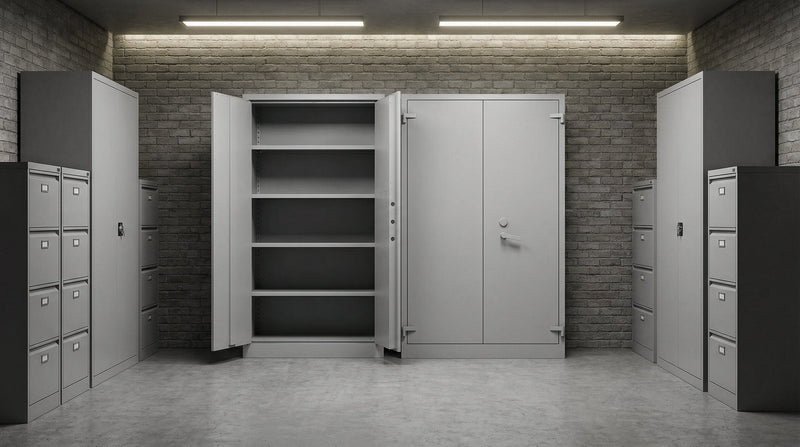 Feuerfester Aktenschrank