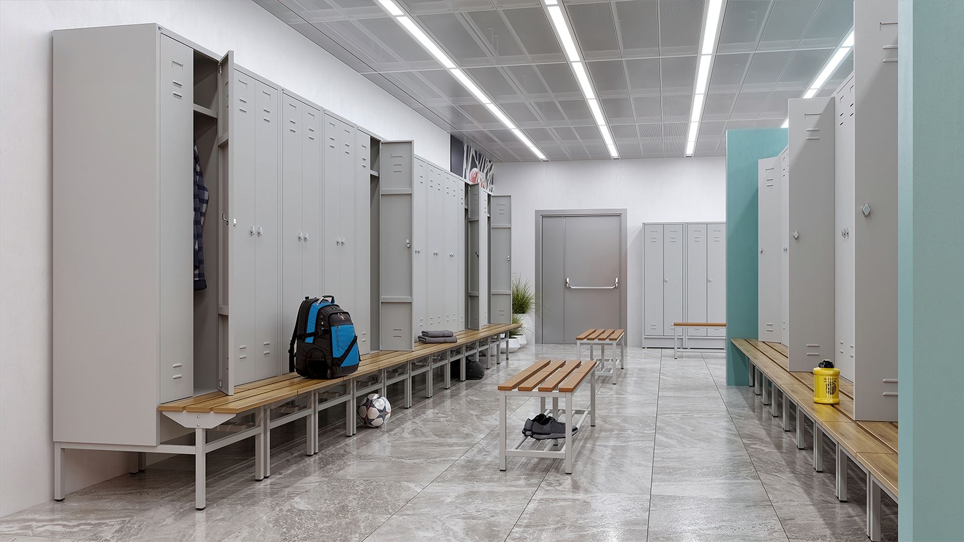 Metall Spind Voll Verschweißt Stahl Kleiderschrank Garderobe Umkleide 510118