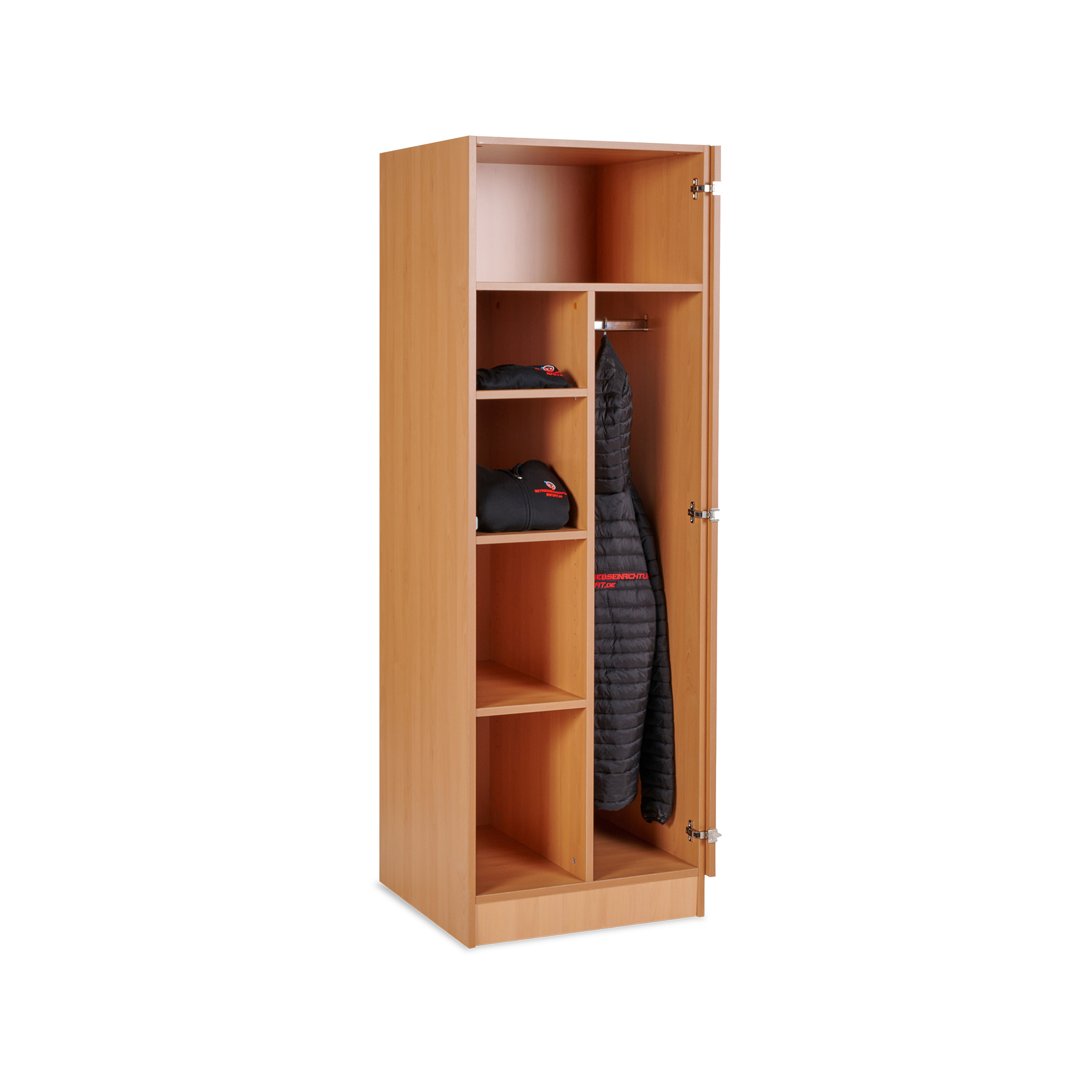 Kleiderschrank 1-türig Buche