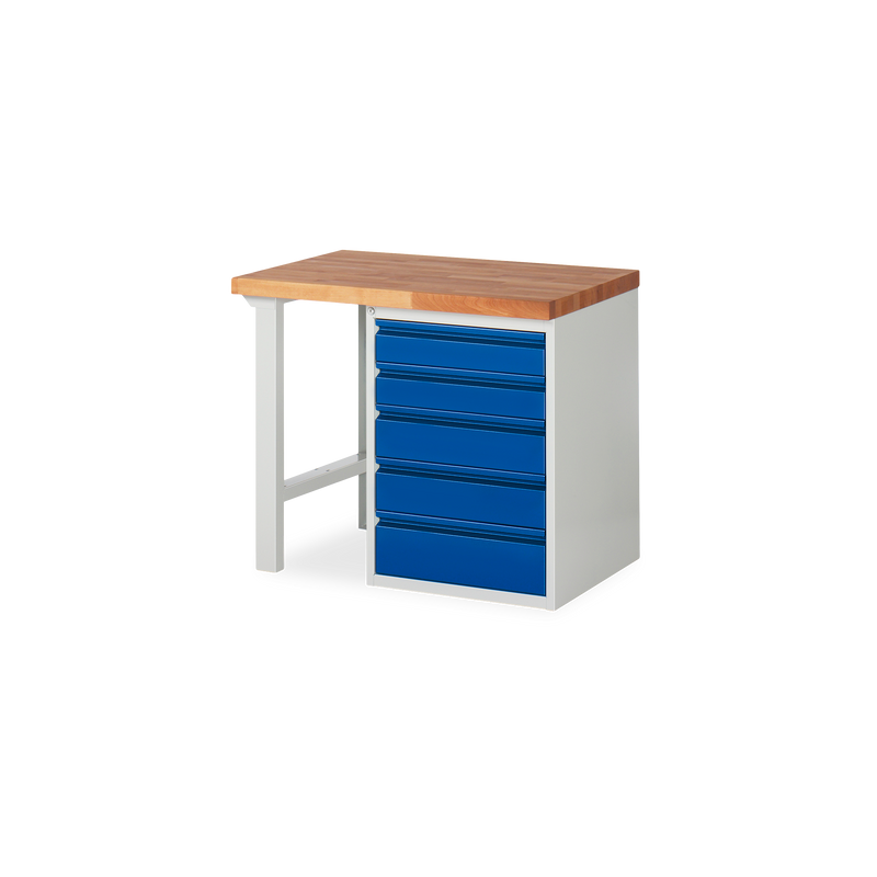Profi-Werkbank mit 5x Schubladen