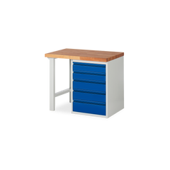 Profi-Werkbank mit 5x Schubladen