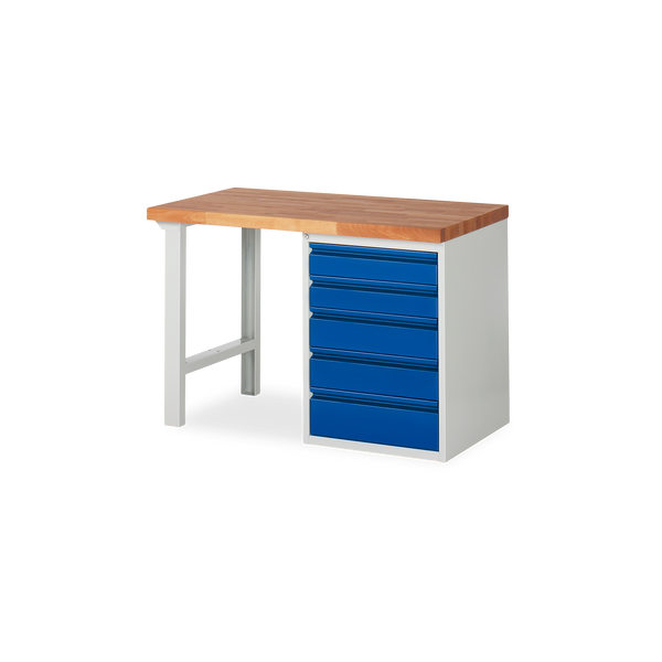 Profi-Werkbank mit 5x Schubladen