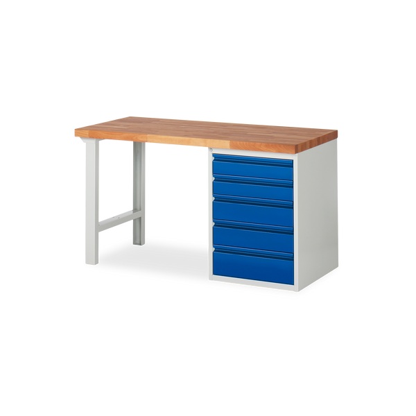 Profi-Werkbank mit 5x Schubladen