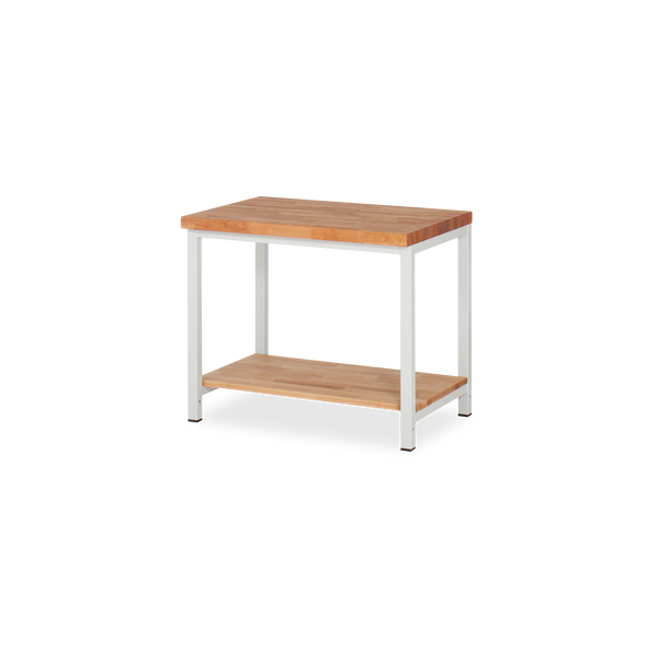 Profi-Werkbank mit Holz-Ablageboden