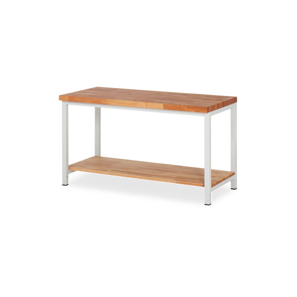 Profi-Werkbank mit Holz-Ablageboden