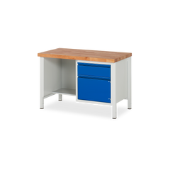 Profi-Werkbank mit Fach, Schublade & Türe