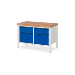 Profi-Werkbank mit 2x Türen und 2x Schubladen