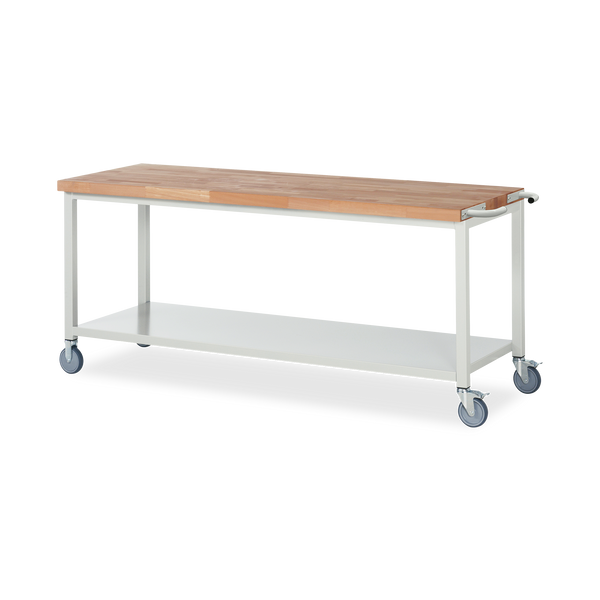 Fahrbare Werkbank mit Ablageboden