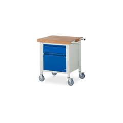 Fahrbare Werkbank mit 1x Schublade und 1x Türe