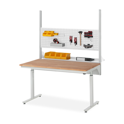 Arbeitstisch elektrisch höhenverstellbar – Buche 25 mm – Flächenlast 150 kg