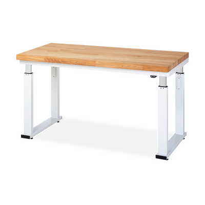 Werkbank elektrisch höhenverstellbar – Buche 40 mm – Flächenlast 600 kg