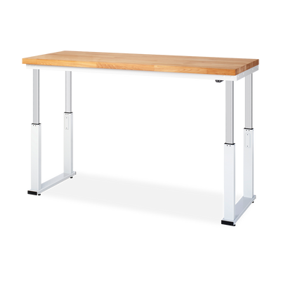 Werkbank elektrisch höhenverstellbar – Buche 40 mm – Flächenlast 600 kg