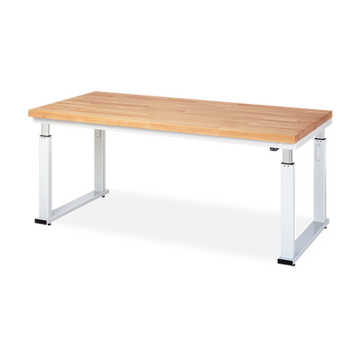 Werkbank elektrisch höhenverstellbar – Buche 40 mm – Flächenlast 600 kg