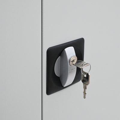 Stahl-Steckdosenschrank für Akkugeräte | 920 × 500 × 1960 mm | 4/8 Steckdosen