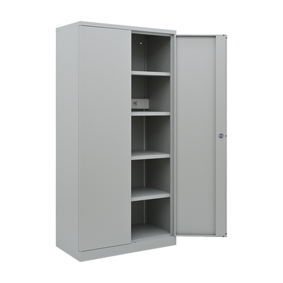 Stahl-Steckdosenschrank für Akkugeräte | 920 × 500 × 1960 mm | 4/8 Steckdosen