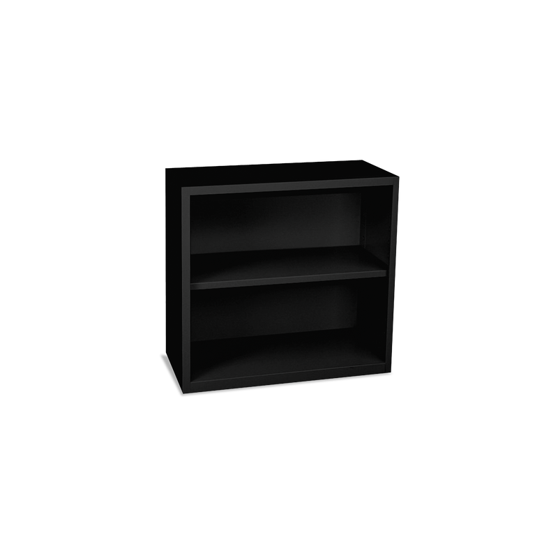 Aktenregal aus Metall – 800 x 380 x 750 – 2 OH – Tiefschwarz