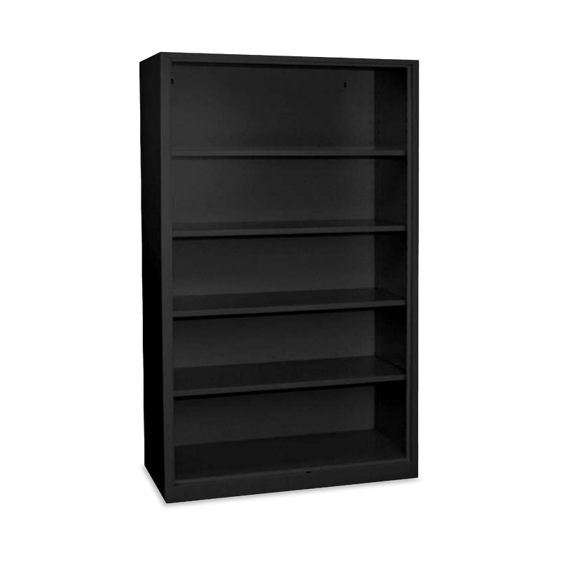 Aktenregal aus Metall – 1200 x 420 x 1950 – 5 OH – Tiefschwarz