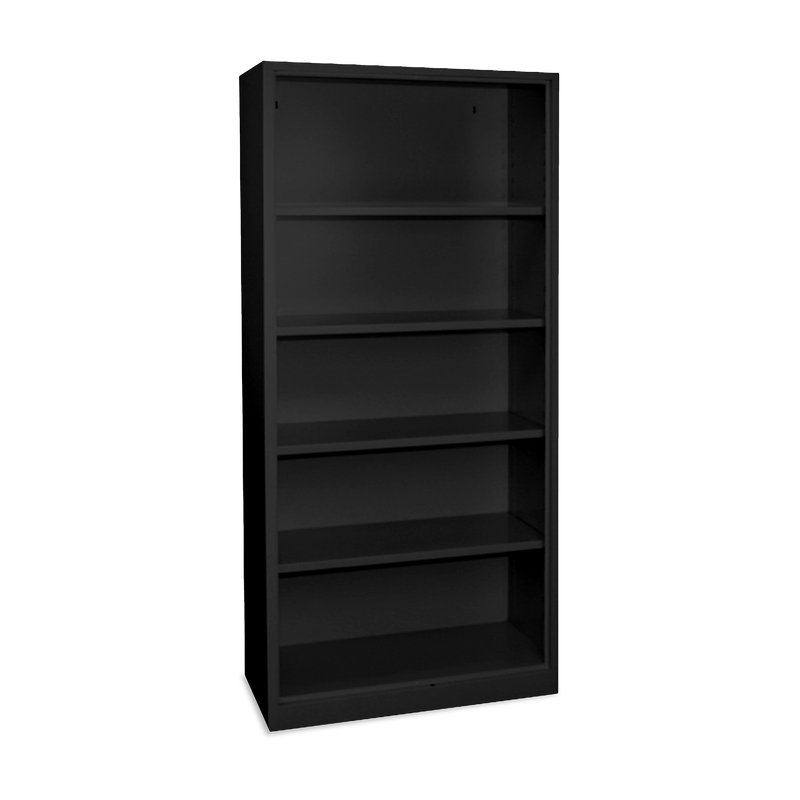 Aktenregal aus Metall – 920 x 420 x 1950 – 5 OH – Tiefschwarz