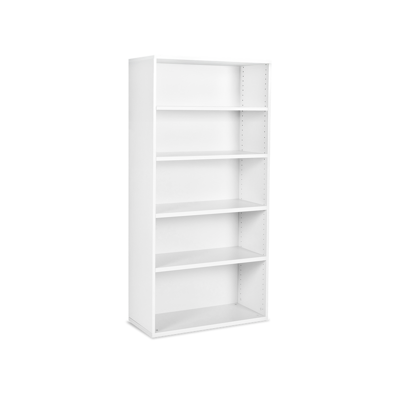 Aktenregal aus Holz – 800 x 375 x 1800 (5 OH) – Weiß