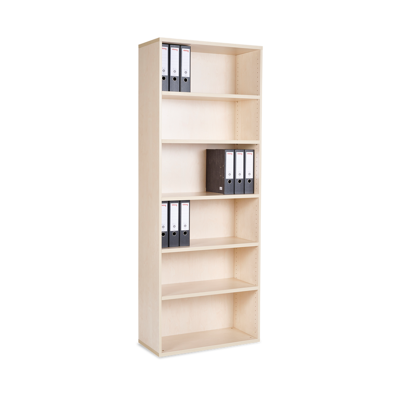 Aktenregal aus Holz – 800 x 375 x 2150 (6 OH) – Ahorn