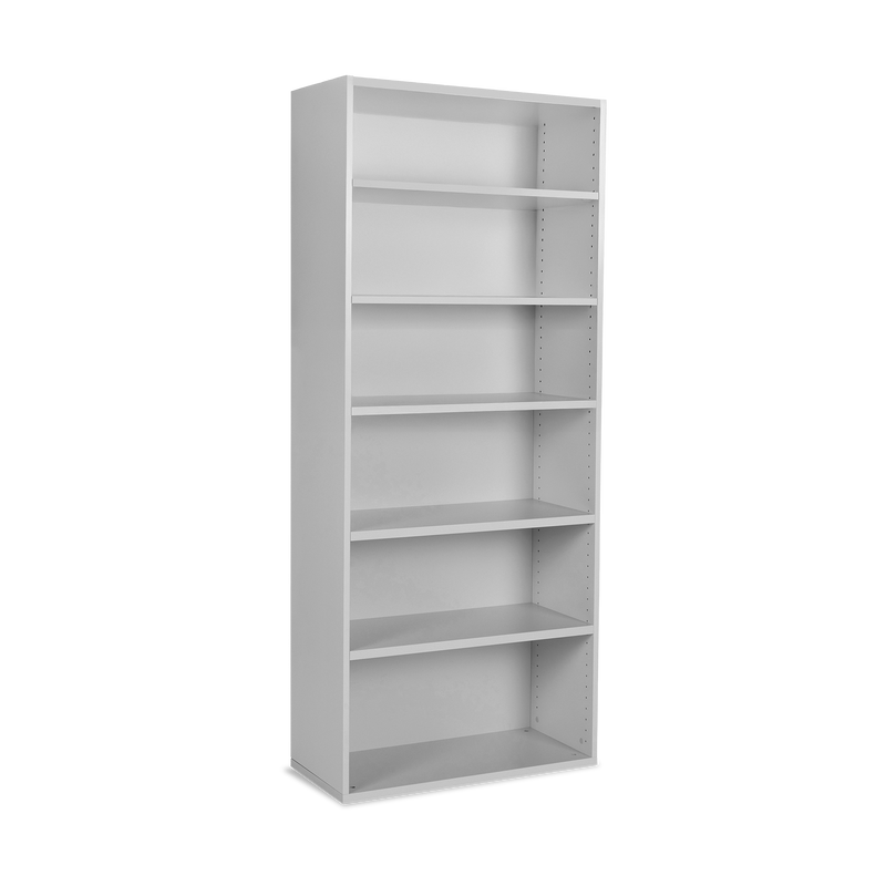 Aktenregal aus Holz – 800 x 375 x 2150 (6 OH) – Grau