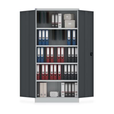 Aktenschrank (Zerlegt) aus Stahl – 915 x 420 (5 OH) – Korpus in Lichtgrau