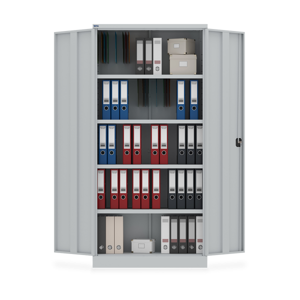 Aktenschrank (Zerlegt) aus Stahl – 915 x 420 (5 OH) – Korpus in Lichtgrau