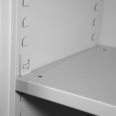 Aktenschrank aus Stahl – 800 x 380 (4,5 OH) – Korpus in Lichtgrau