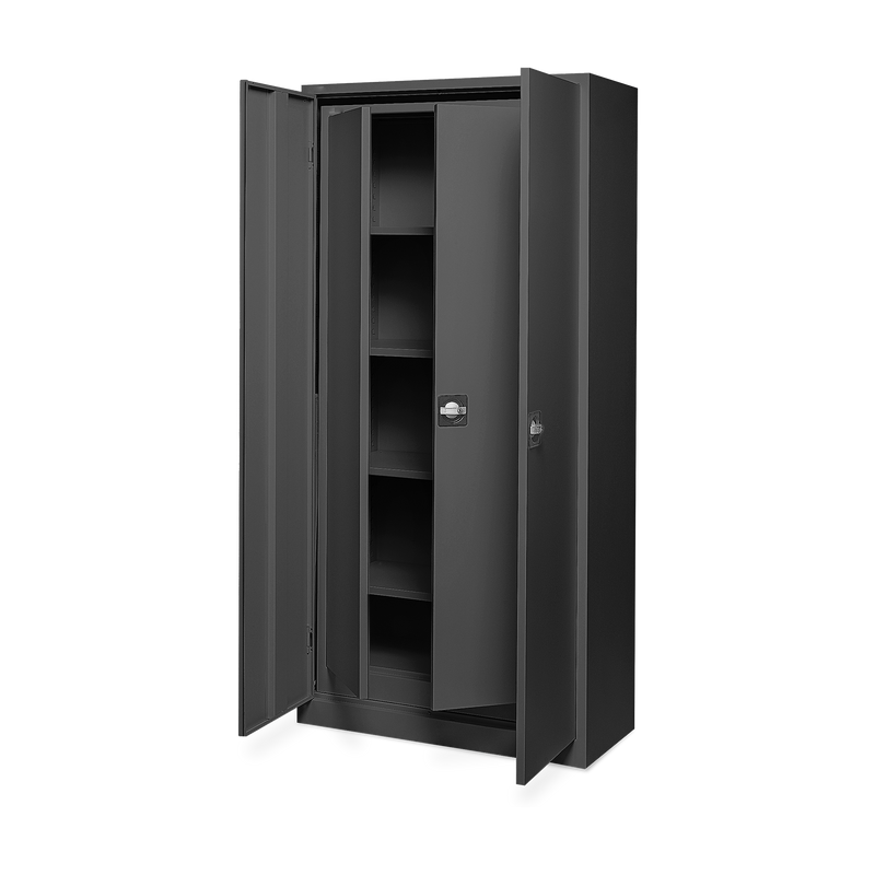 Aktenschrank SET- 2 in 1 – Tiefschwarz / Tiefschwarz
