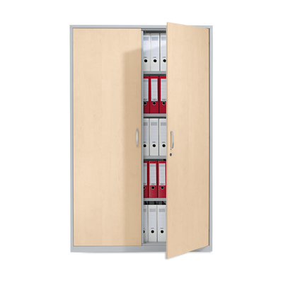 Aktenschrank Stahl & Holz – Fachböden oder Garderobe