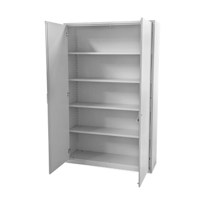 Aktenschrank Stahl & Holz – Fachböden oder Garderobe