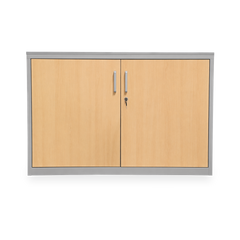 Aktenschrank Stahl & Holz – 2 OH (inkl. Abdeckplatte in Grau)
