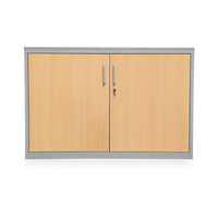 Aktenschrank Stahl & Holz – 2 OH (inkl. Abdeckplatte in Grau)