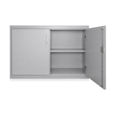 Aktenschrank Stahl & Holz – 2 OH (inkl. Abdeckplatte in Grau)