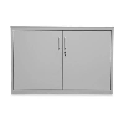 Aktenschrank Stahl & Holz – 2 OH (inkl. Abdeckplatte in Grau)