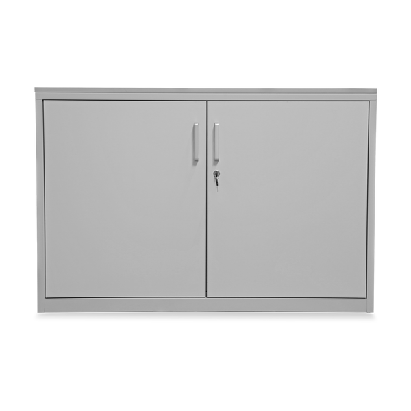 Aktenschrank Stahl & Holz – 2 OH (inkl. Abdeckplatte in Grau)
