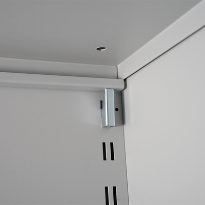 Aktenschrank Stahl & Holz – 2 OH (inkl. Abdeckplatte in Grau)