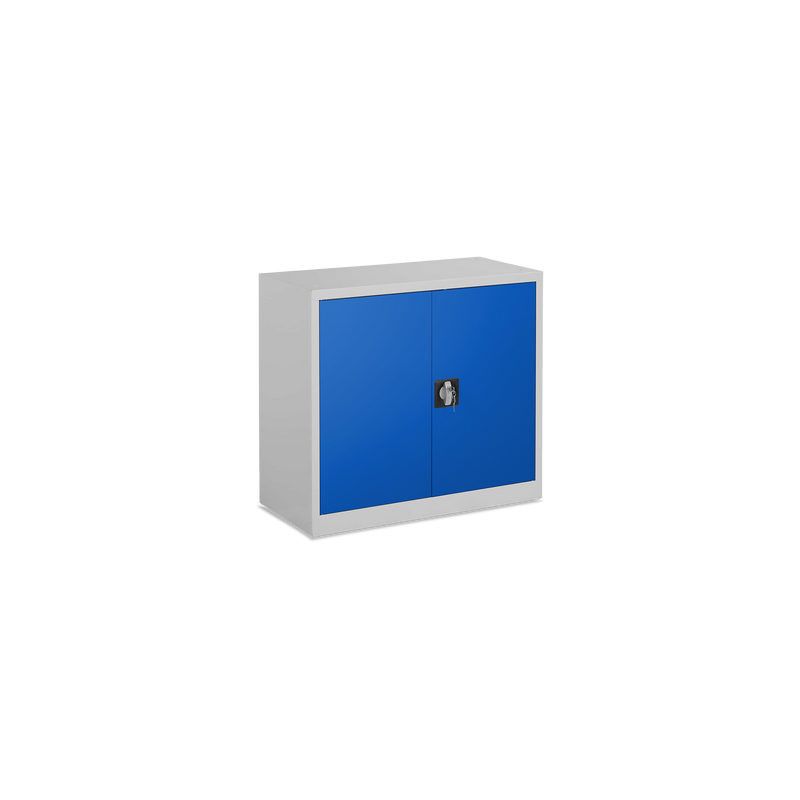 Aktenschrank aus Stahl – 800 x 380 (1,5 OH) – Korpus in Lichtgrau