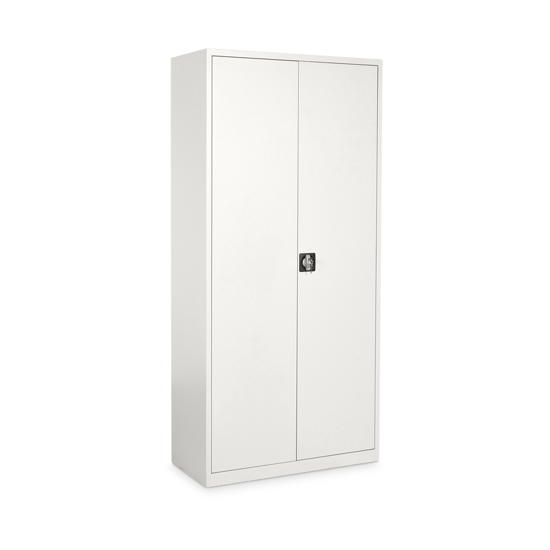 Aktenschrank aus Stahl – 800 x 380 (4,5 OH) – Korpus in Reinweiß