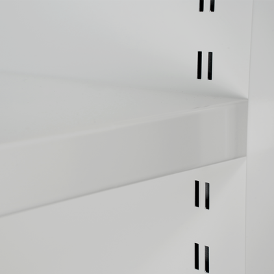 Akustik Schiebetürenschrank | 1600 x 500 x 1600 (4 OH) – Lichtgrau