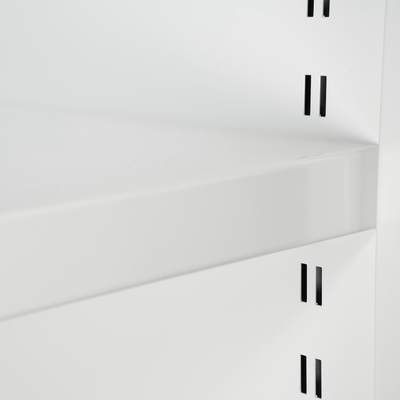 Akustik Schiebetürenschrank | 2000 x 500 x 1200 (3 OH) – Reinweiß
