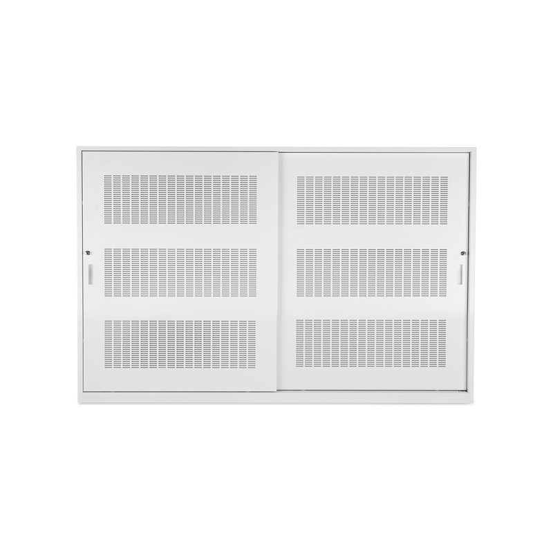 Akustik Schiebetürenschrank | 2000 x 500 x 1200 (3 OH) – Lichtgrau