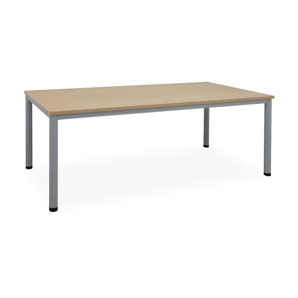 Schreib- & Besprechungstisch (diverse Maße) – G: Weißaluminium