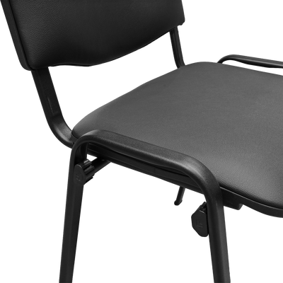 Besucherstuhl – Gestell in Schwarz (Verschiedene Polster)