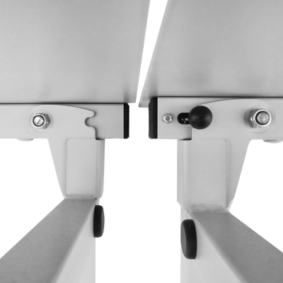 Klapptisch 4-Fuß fixe Höhe | Lichtgrau