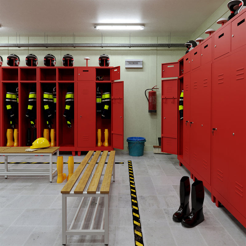 Feuerwehrspind Feuerrot – Schwarz-Weiß-Trennung