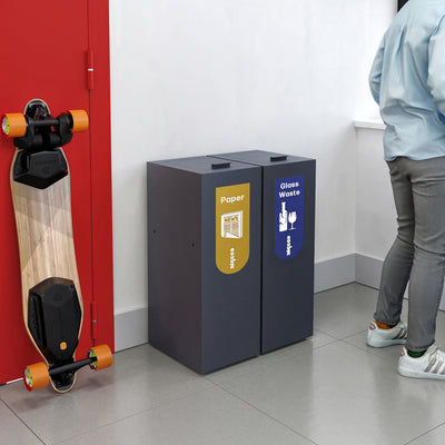 Recycling Mülleimer (Optional mit Cover)