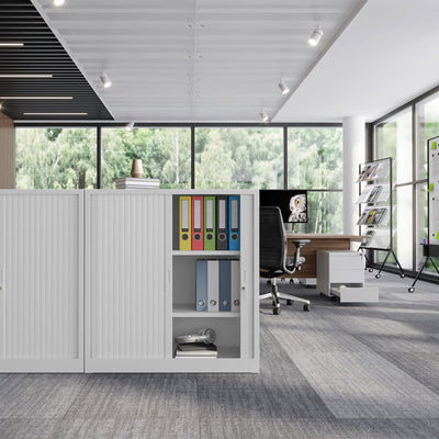 Stahl-Rollladenschrank (2,5 OH) – Korpus in Signalweiß