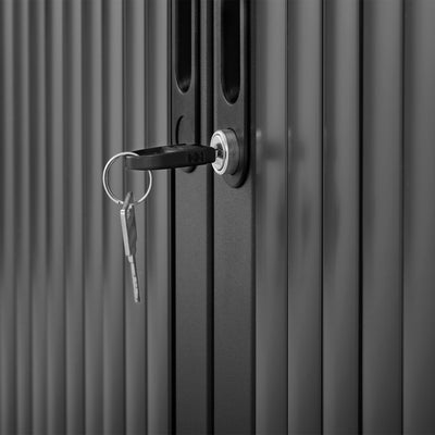 Stahl-Rollladenschrank (2,5 OH) – Korpus in Tiefschwarz