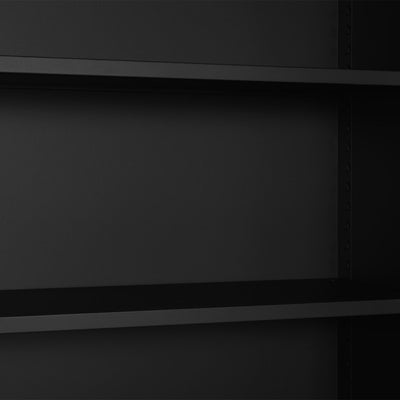 Aktenschrank aus Stahl – 920 x 420 (5 OH) – Korpus in Tiefschwarz